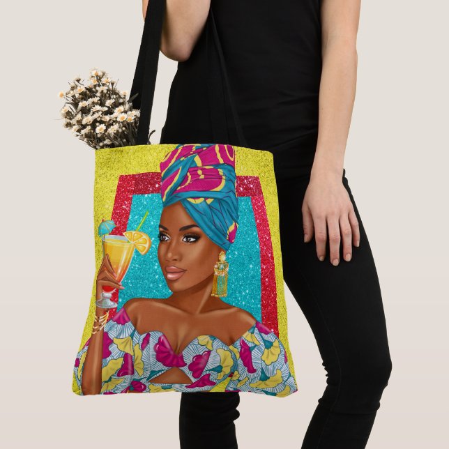 Summer Beauty Tote Bag (Close Up)