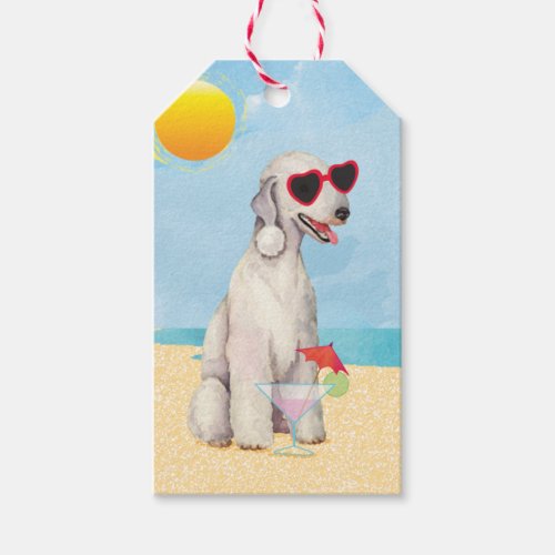 Summer Bedlington Terrier Gift Tags