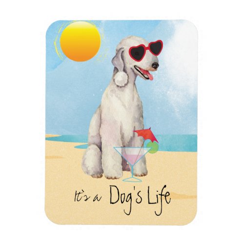 Summer Bedlington Terrier Magnet