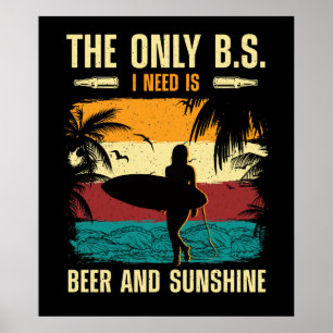 Summer Beer and Sunshine Poster