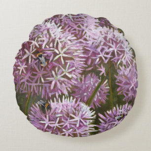 Summer bees 2014 round pillow
