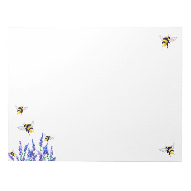 Summer Bees Notepad (Front)