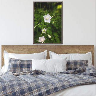 Summer Bellflowers - Garden Floral Vintage Canvas Print