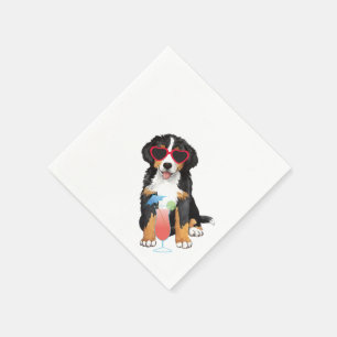 Summer Bernese Mountain Dog Napkins