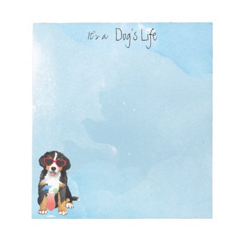 Summer Bernese Mountain Dog Notepad