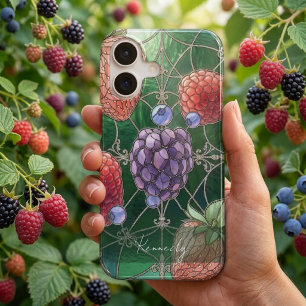 Summer Berries Medley Stained Glass iPhone 17 Case