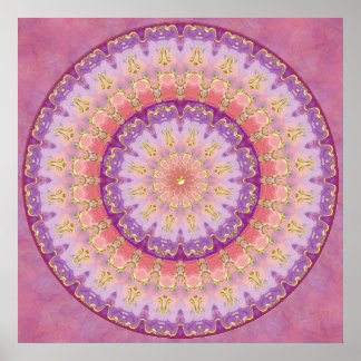Summer Berry Mandala Poster