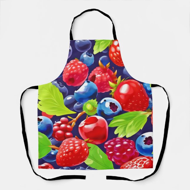 Summer Berry Medley Apron (Front)