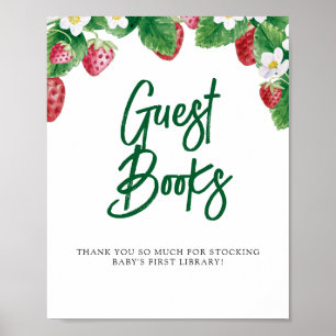 Summer Berry Sweet Guest Books Baby Shower