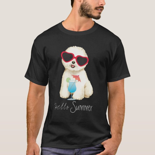 Summer Bichon Frise T-Shirt (Front)