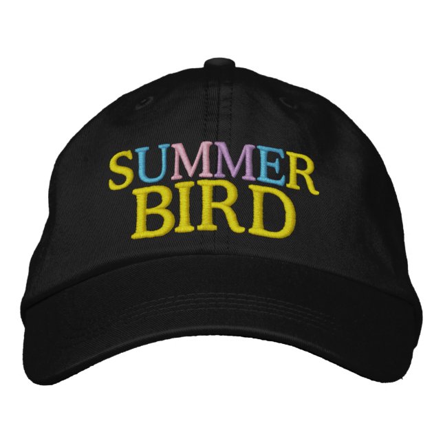 Summer Bird by SRF Embroidered Baseball Hat (Front)