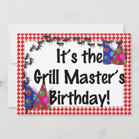 Summer Birthday Bbq Invitation