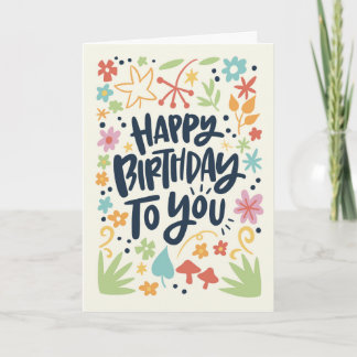 Summer birthday card