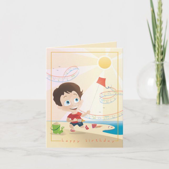 Summer Birthday Greeting. 2/12. Card (Front)