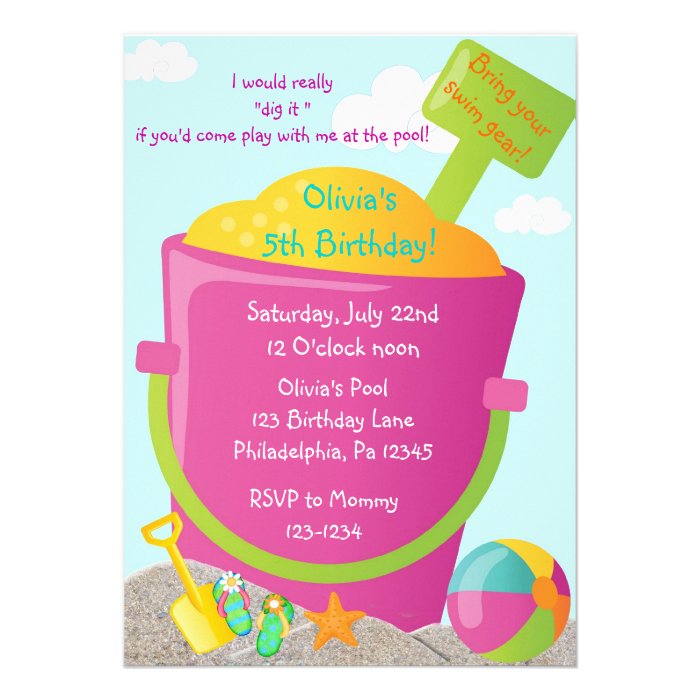 Summer Birthday Invitation