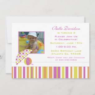 Summer Birthday Party Invitation