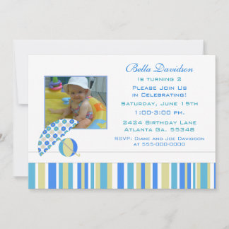 Summer Birthday Party Invitation