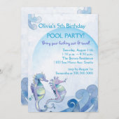Summer Birthday Pool Party Invitation (Front/Back)