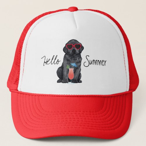 Summer Black Lab Trucker Hat