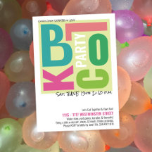 Summer Block Party Retro Type Neighborhood Event