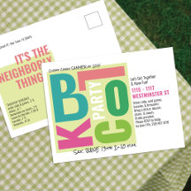 Summer Block Party Retro Type Neighborhood Event