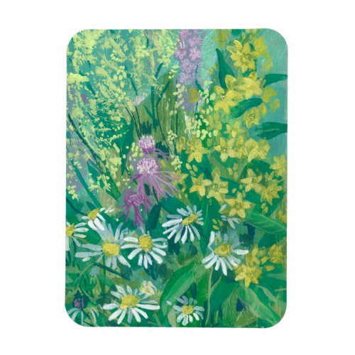 Summer Bloom Wildflowers Meadow Flowers Floral Art Magnet
