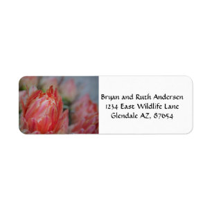 Summer blooms label