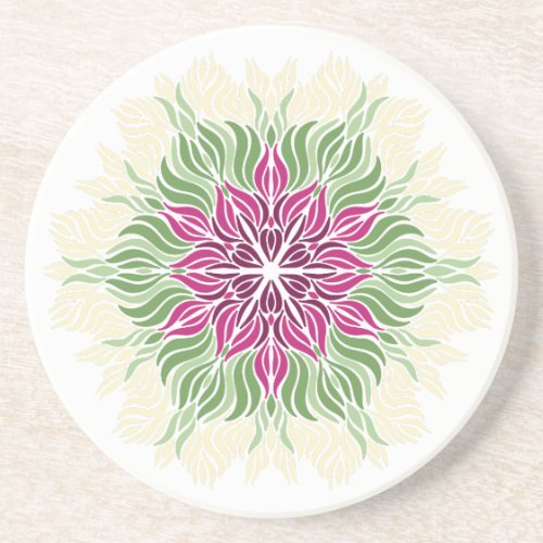 Summer Blooms Mandala Coaster