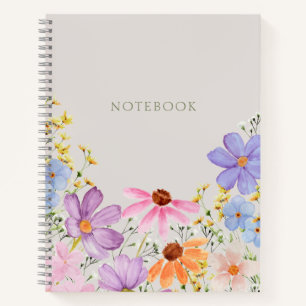 Summer Blossom Floral Notebook