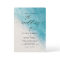 Summer Blue Ocean Beach Wedding Invitations