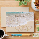 Summer Blue Ocean Waves Tropical Beach Wedding Envelope<br><div class="desc">Immerse into the serenity of a beach wedding with our Custom Blue Ocean Waves Tropical Beach Wedding Envelope. The envelope showcasing delicate ocean waves and tropical feel is not just an accessory but an embodiment of your love and unique style. Each envelope is designed with love by Mylini Design, a...</div>