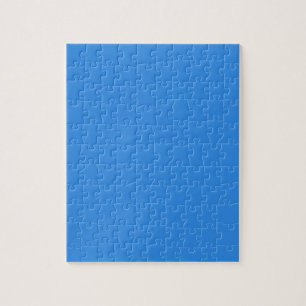 Summer Blue Simple One Color Challenging Jigsaw Puzzle