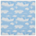 Summer Blue sky with clouds Fabric