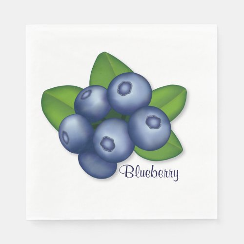 Summer Blueberry Party Napkins