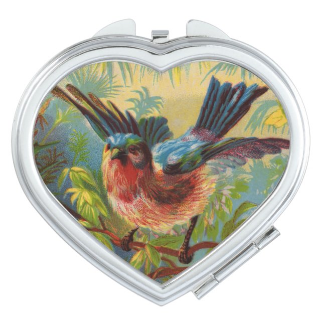 Summer Bluebird Compact Mirror (Front)