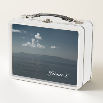 Summer Blues Metal Lunch Box by DevelopingNature at Zazzle