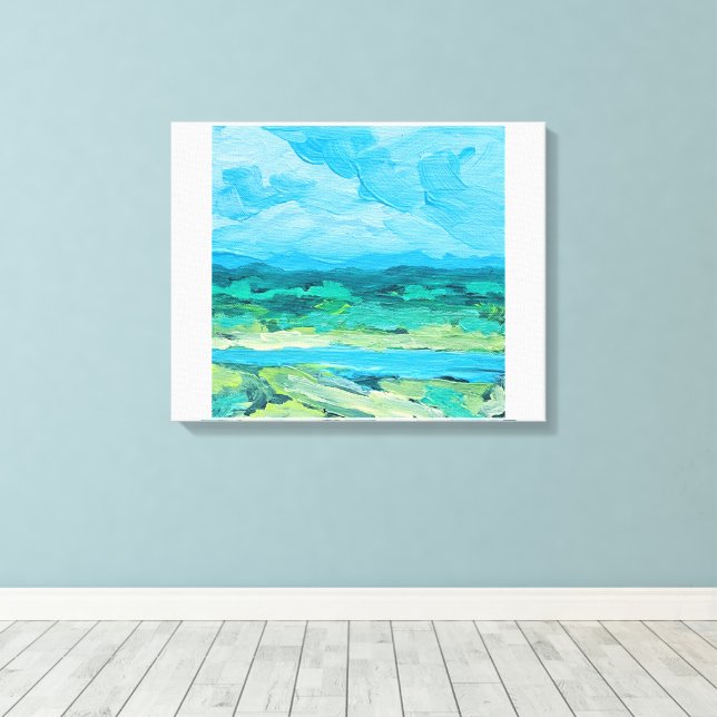 Summer Blur Canvas Print (Insitu(Wood Floor))