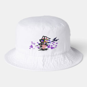 Summer boat and fish bucket hat