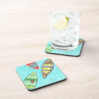 Summer Boats at Rest Coasters