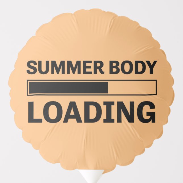 Summer Body Loading Funny Sport Gym Balloon (Front)