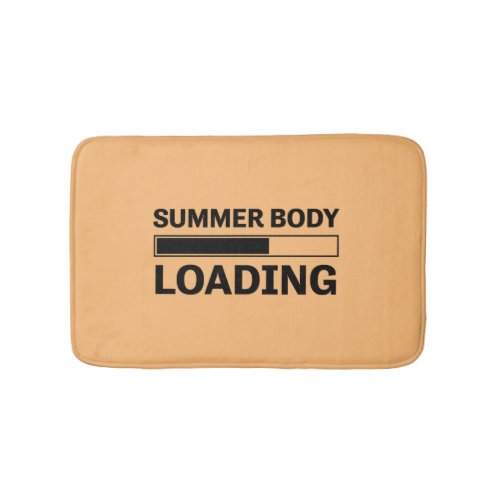 Summer Body Loading Funny Sport Gym Bath Mat