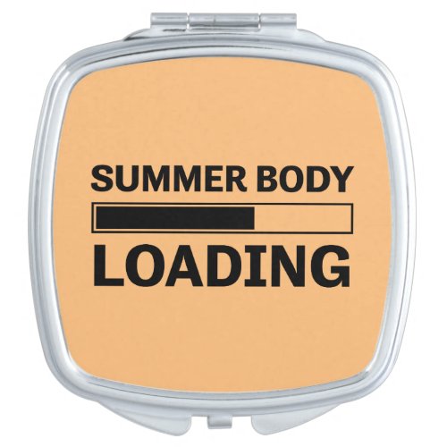 Summer Body Loading Funny Sport Gym Compact Mirror