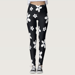 Buy Black/White Daisy Printed Leggings (3-16yrs) from the Next UK online  shop