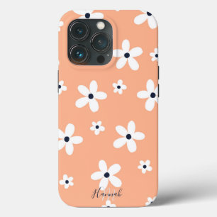 Summer Boho White Daisy Flowers iPhone 13 Pro Case