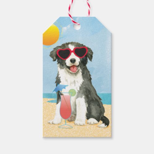 Summer Border Collie Gift Tags