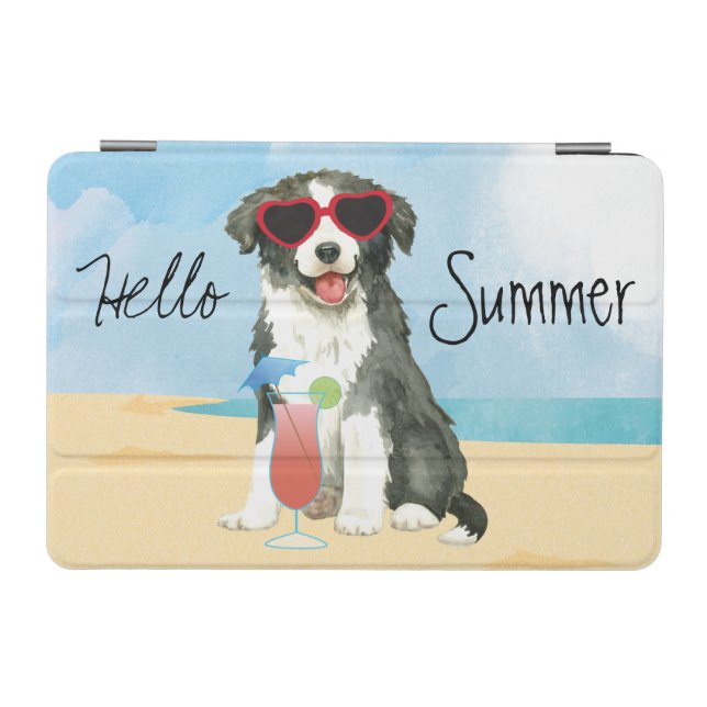 Summer Border Collie iPad Mini Cover (Horizontal)