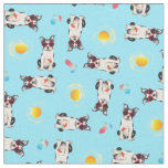 Summer Boston Terrier Fabric