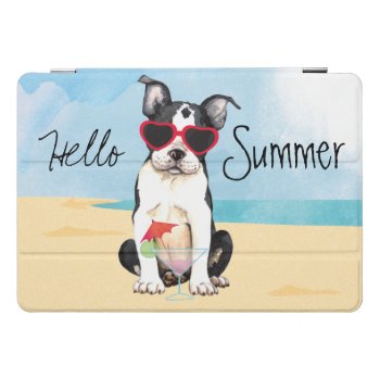 Summer Boston Terrier Ipad Pro Cover by DogsInk at Zazzle