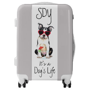 Summer Boston Terrier Luggage