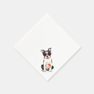 Summer Boston Terrier Napkins